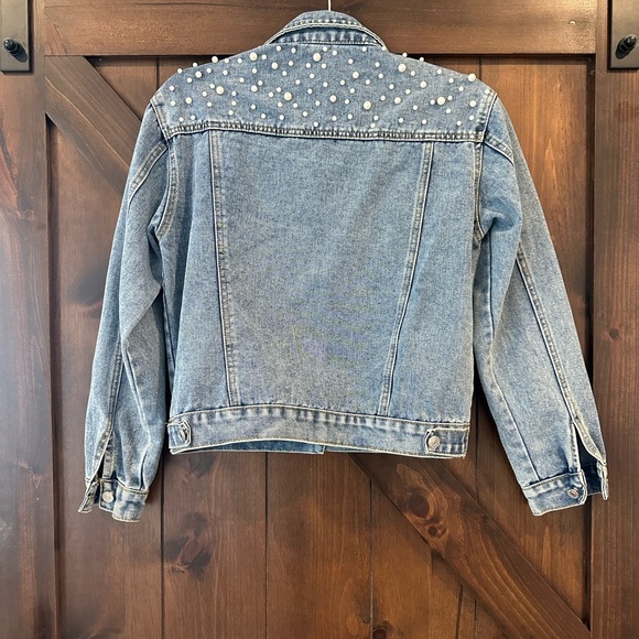 Studded Denim Jean Jacket - Picture 2 of 3